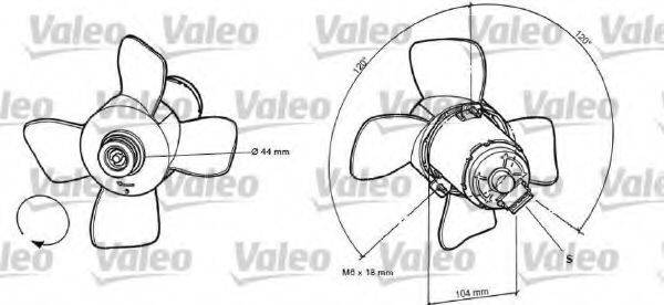 VALEO 696038 Вентилятор, охолодження двигуна