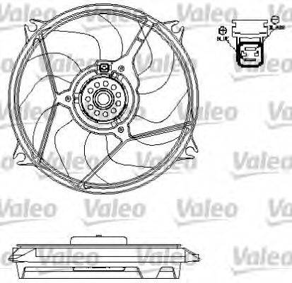 VALEO 696135 Вентилятор, охолодження двигуна