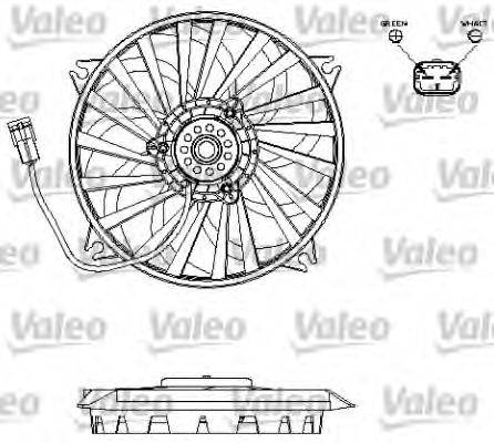 VALEO 696141 Вентилятор, охолодження двигуна