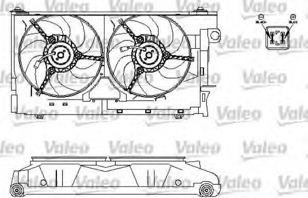 VALEO 696213 Електродвигун, вентилятор радіатора