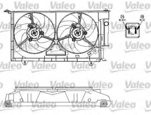 VALEO 696214 Електродвигун, вентилятор радіатора