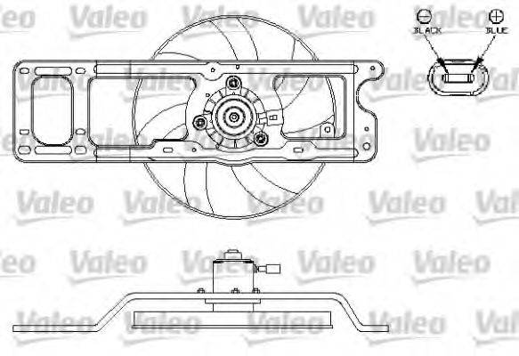 VALEO 696216 Електродвигун, вентилятор радіатора