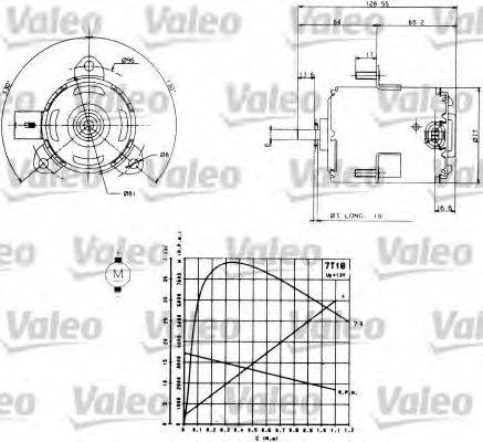 VALEO 698006 Електродвигун, вентилятор радіатора