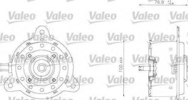 VALEO 698342 Електродвигун, вентилятор радіатора