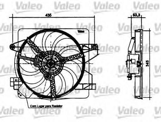 VALEO 698494 Електродвигун, вентилятор радіатора