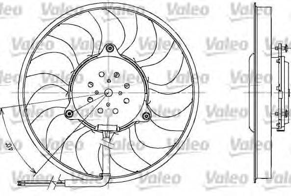 VALEO 698611 Вентилятор, охолодження двигуна