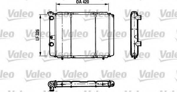 VALEO 730011 Радіатор, охолодження двигуна