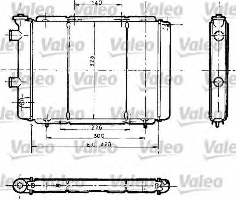 VALEO 730012 Радіатор, охолодження двигуна