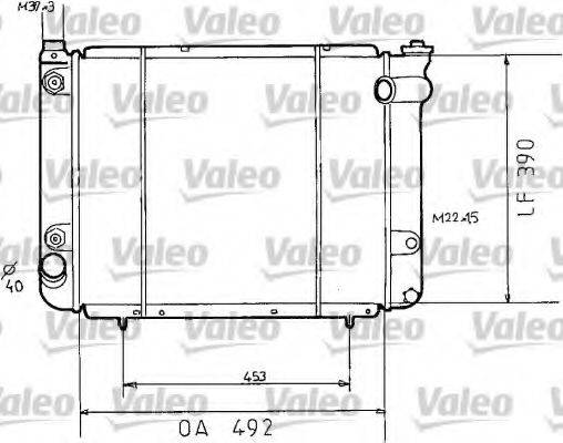 VALEO 730038 Радіатор, охолодження двигуна