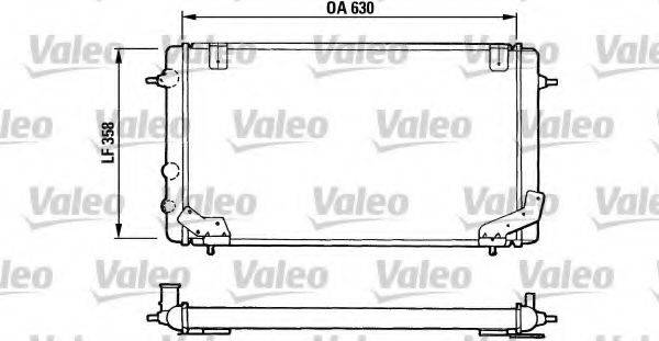 VALEO 730046 Радіатор, охолодження двигуна