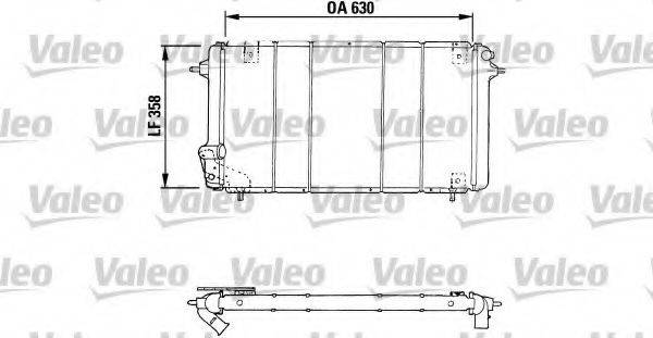 VALEO 730047 Радіатор, охолодження двигуна