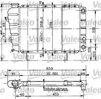 VALEO 730067 Радіатор, охолодження двигуна