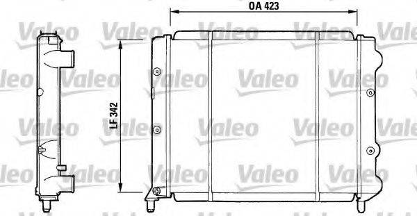 VALEO 730081 Радіатор, охолодження двигуна