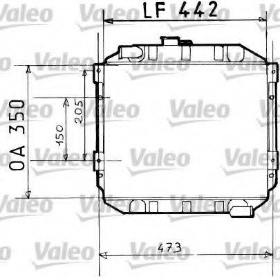 VALEO 730110 Радіатор, охолодження двигуна