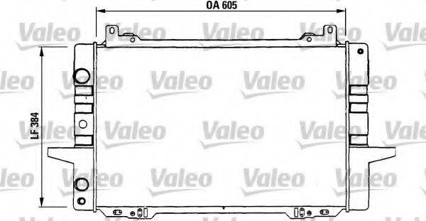 VALEO 730114 Радіатор, охолодження двигуна