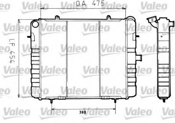 VALEO 730158 Радіатор, охолодження двигуна