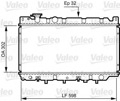 VALEO 730241 Радіатор, охолодження двигуна