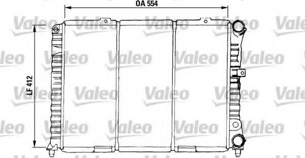 VALEO 730376 Радіатор, охолодження двигуна