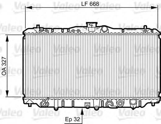 VALEO 730429 Радіатор, охолодження двигуна