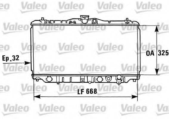 VALEO 730430 Радіатор, охолодження двигуна