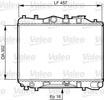 VALEO 730436 Радіатор, охолодження двигуна