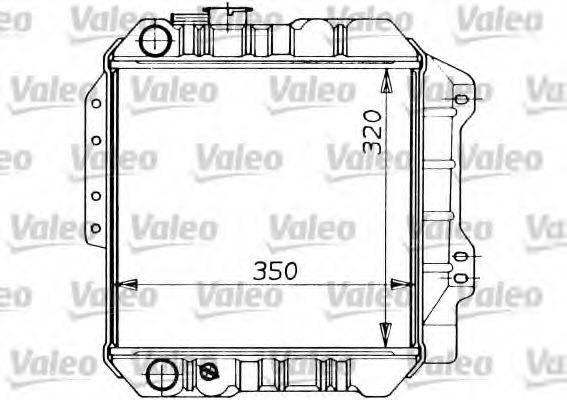 VALEO 730460 Радіатор, охолодження двигуна