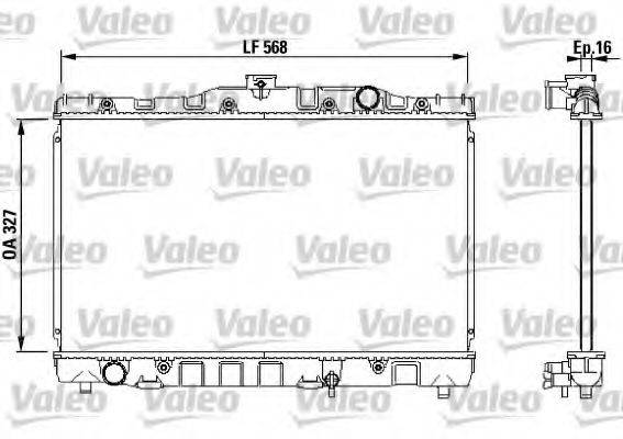 VALEO 730468 Радіатор, охолодження двигуна