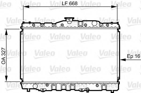 VALEO 730469 Радіатор, охолодження двигуна