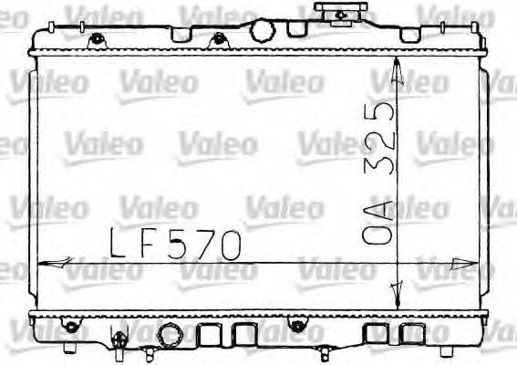 VALEO 730472 Радіатор, охолодження двигуна