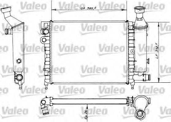 VALEO 730498 Радіатор, охолодження двигуна