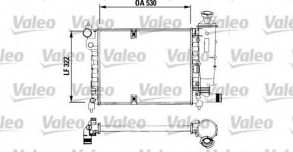 VALEO 730515 Радіатор, охолодження двигуна