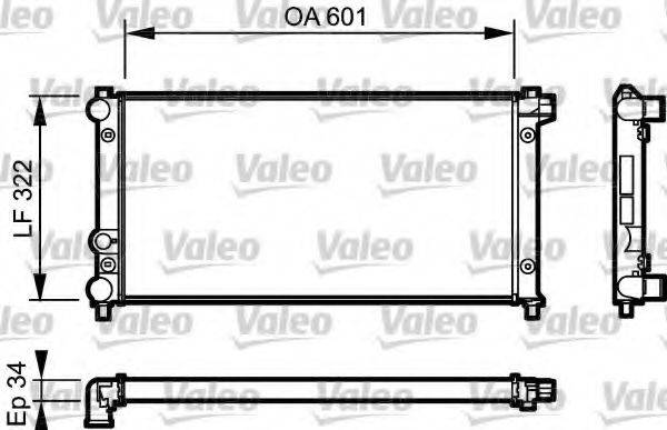 VALEO 730542 Радіатор, охолодження двигуна