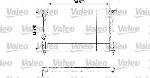 VALEO 730551 Радіатор, охолодження двигуна