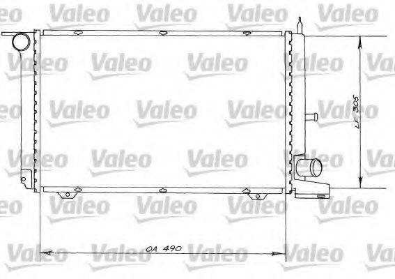 VALEO 730561 Радіатор, охолодження двигуна