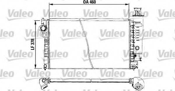 VALEO 730572 Радіатор, охолодження двигуна