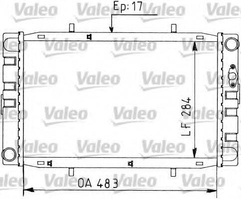 VALEO 730593 Радіатор, охолодження двигуна