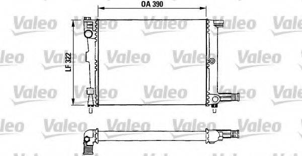 VALEO 730632 Радіатор, охолодження двигуна