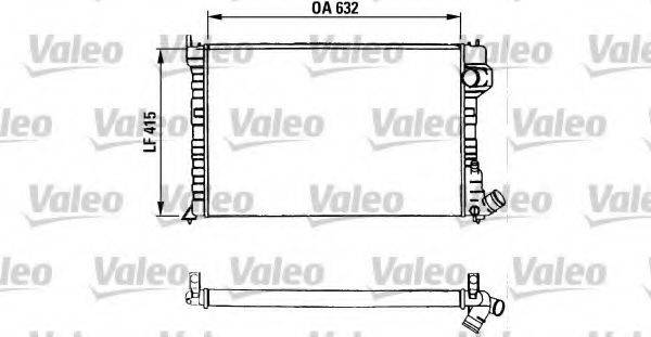 VALEO 730934 Радіатор, охолодження двигуна