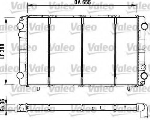 VALEO 730944 Радіатор, охолодження двигуна