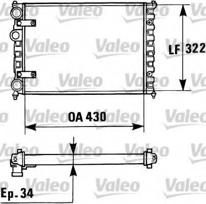 VALEO 730946 Радіатор, охолодження двигуна