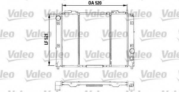 VALEO 730950 Радіатор, охолодження двигуна