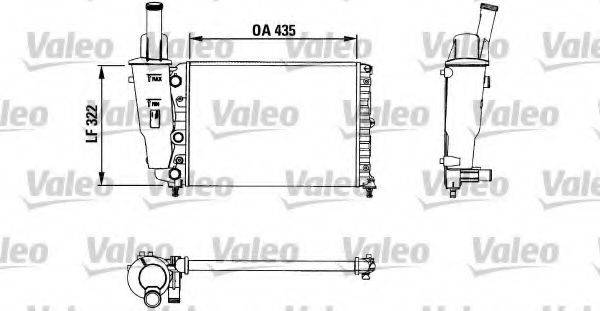 VALEO 730976 Радіатор, охолодження двигуна