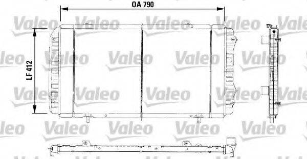 VALEO 730996 Радіатор, охолодження двигуна