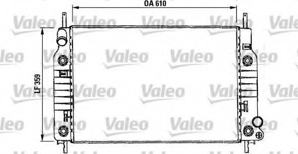 VALEO 731017 Радіатор, охолодження двигуна