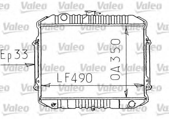 VALEO 731071 Радіатор, охолодження двигуна