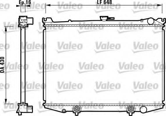 VALEO 731085 Радіатор, охолодження двигуна