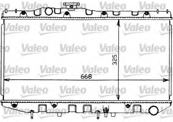 VALEO 731097 Радіатор, охолодження двигуна