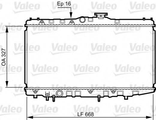 VALEO 731105 Радіатор, охолодження двигуна