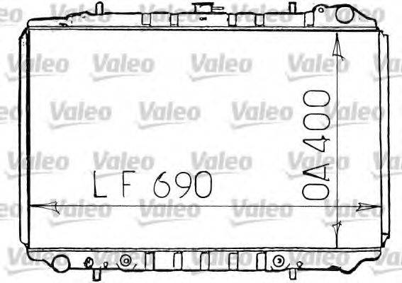 VALEO 731134 Радіатор, охолодження двигуна