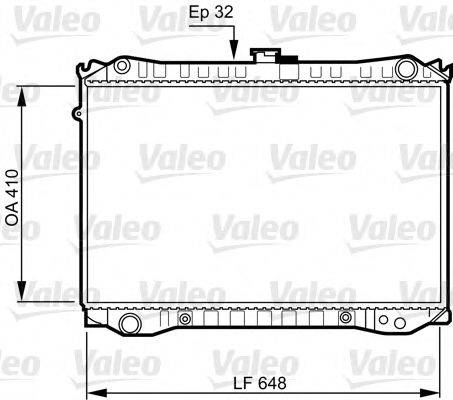 VALEO 731188 Радіатор, охолодження двигуна